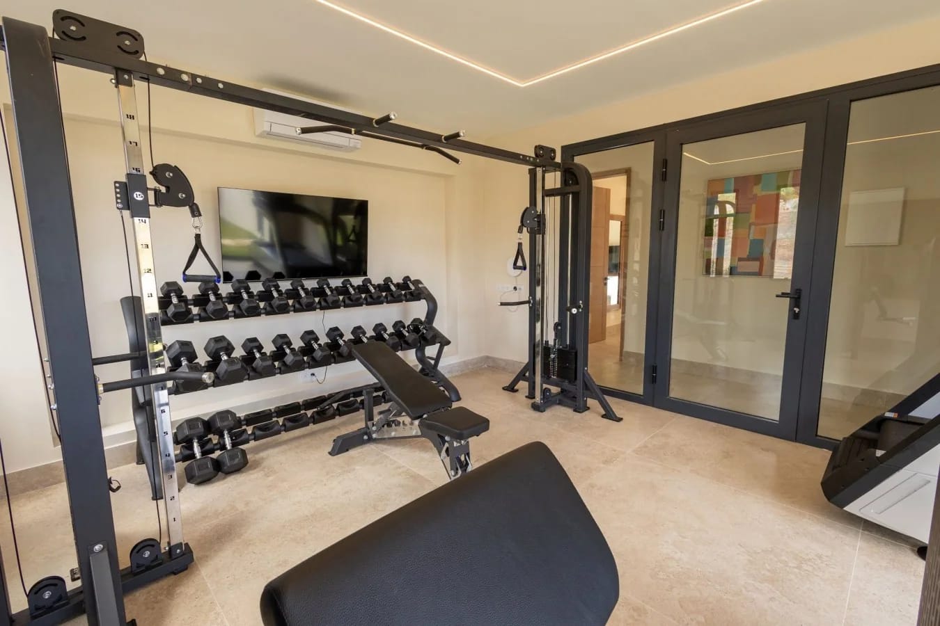 The fitness room